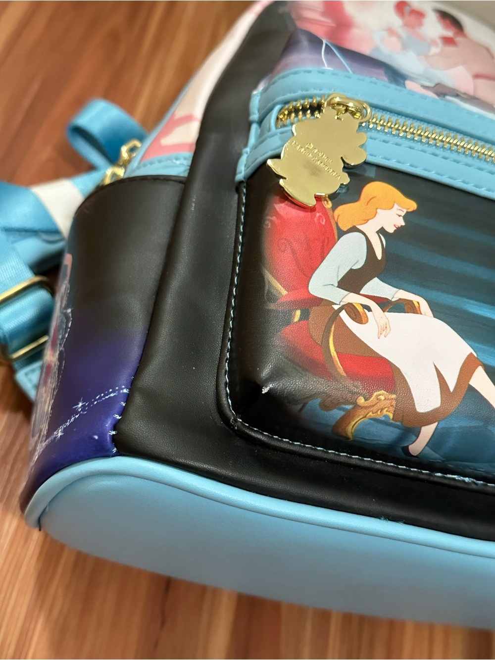 NWT Disney x Loungefly Cinderella Mini Backpack - Pastel Blue - Picture 6 of 6